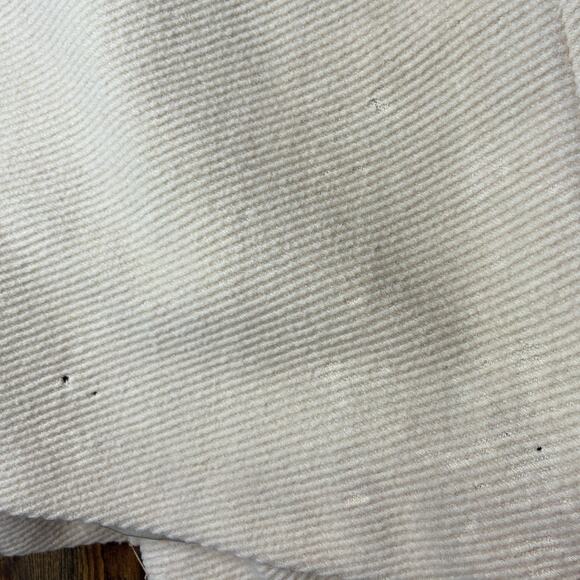 Vintage 60s Swing Coat Fur Collar Double Breasted Cream Union Tag Glam FLAWS - Picture 6 of 16